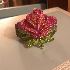 Crystal rose bracelet